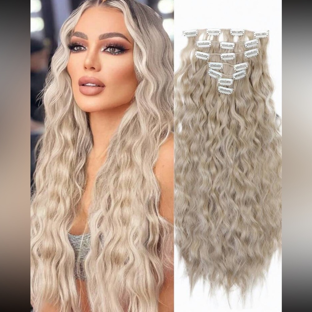 Clip In Hair Extensions ❤️ - Picture 1 of 3